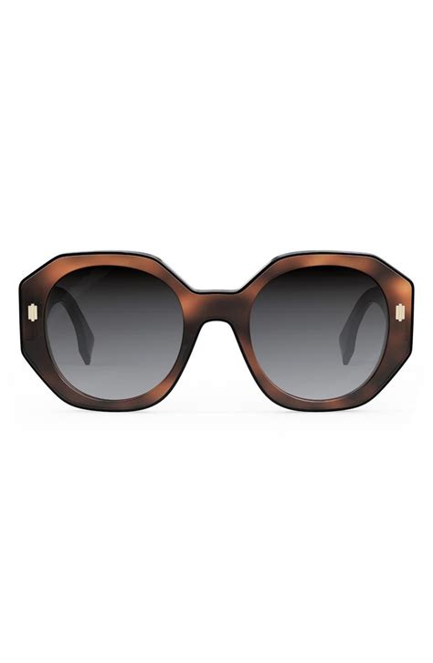 fendi round bold sunglasses